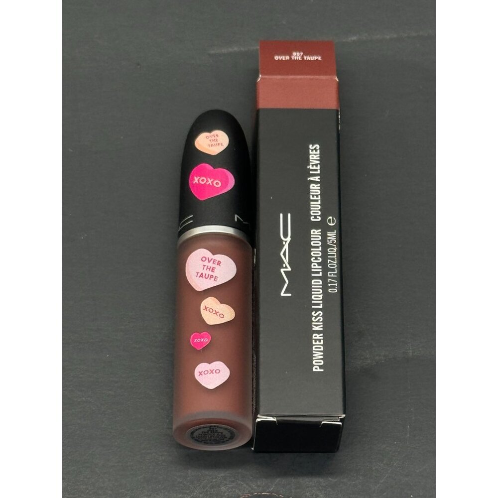 MAC Powder kiss Liquid Lip Color Over the Taupe - 0.17 Oz